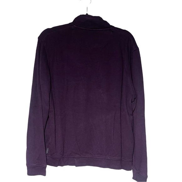 Ted Baker 1/4 Zip Long Sleeve Purple Pullove Sweatshirt Viscose - Picture 2 of 9